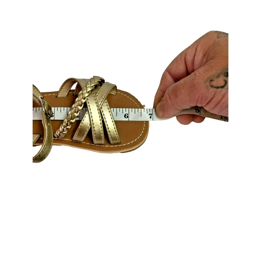 Otter Momo Girls Gold Sandals Size 8 16.1cm